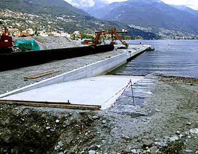 Costruzione della rampa di alaggio